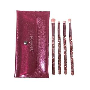 Brand new. Never used. GLAMIERRE Pink Luxe Glitter Eye Brush valentines gift